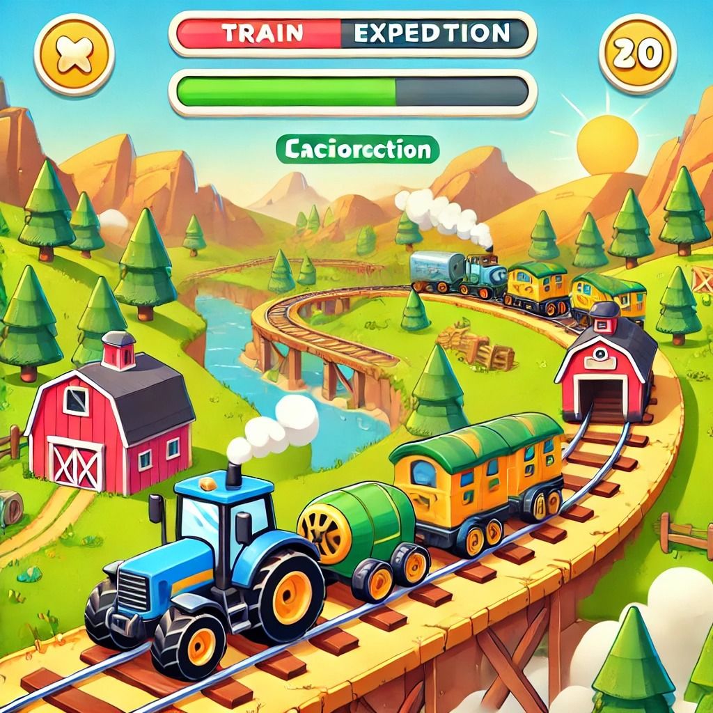 Tractor Towing Train Expedition